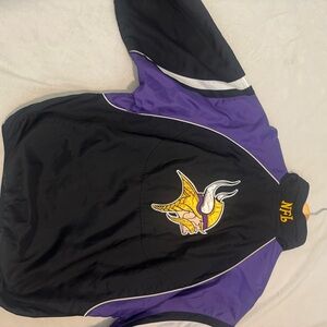 NFL Black and Purple Jacket with Gold Logo